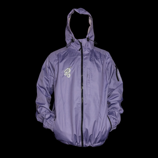 Light purple ski and snowboard jacket