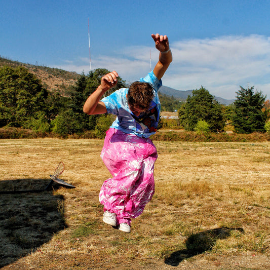 PINK PARACHUTE PANTS